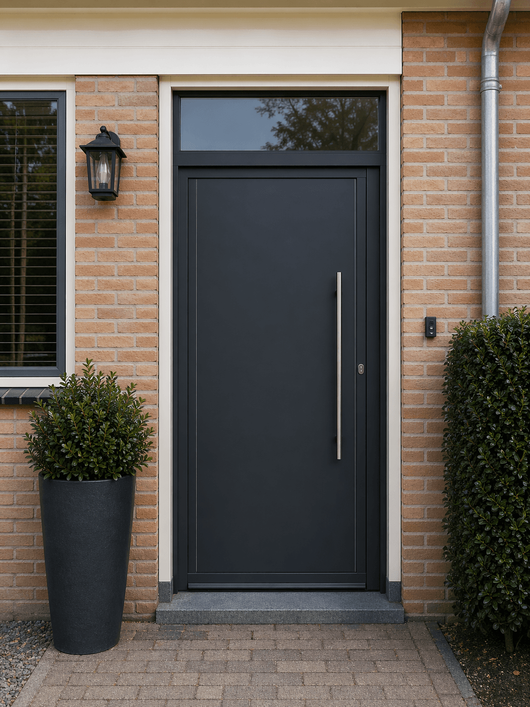Aluminium Voordeur met bovenlicht