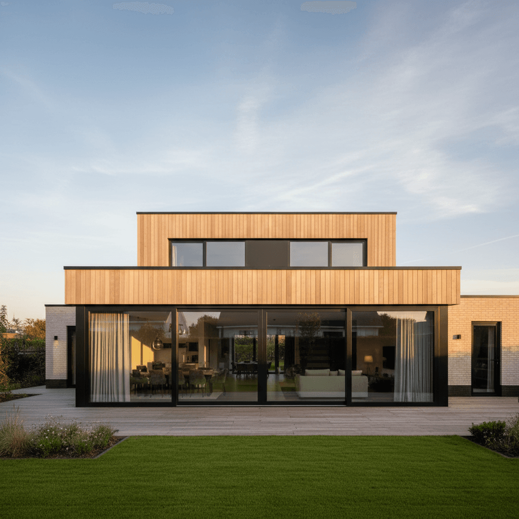 Aluminium Villa of luxe woning — Cortizo premium