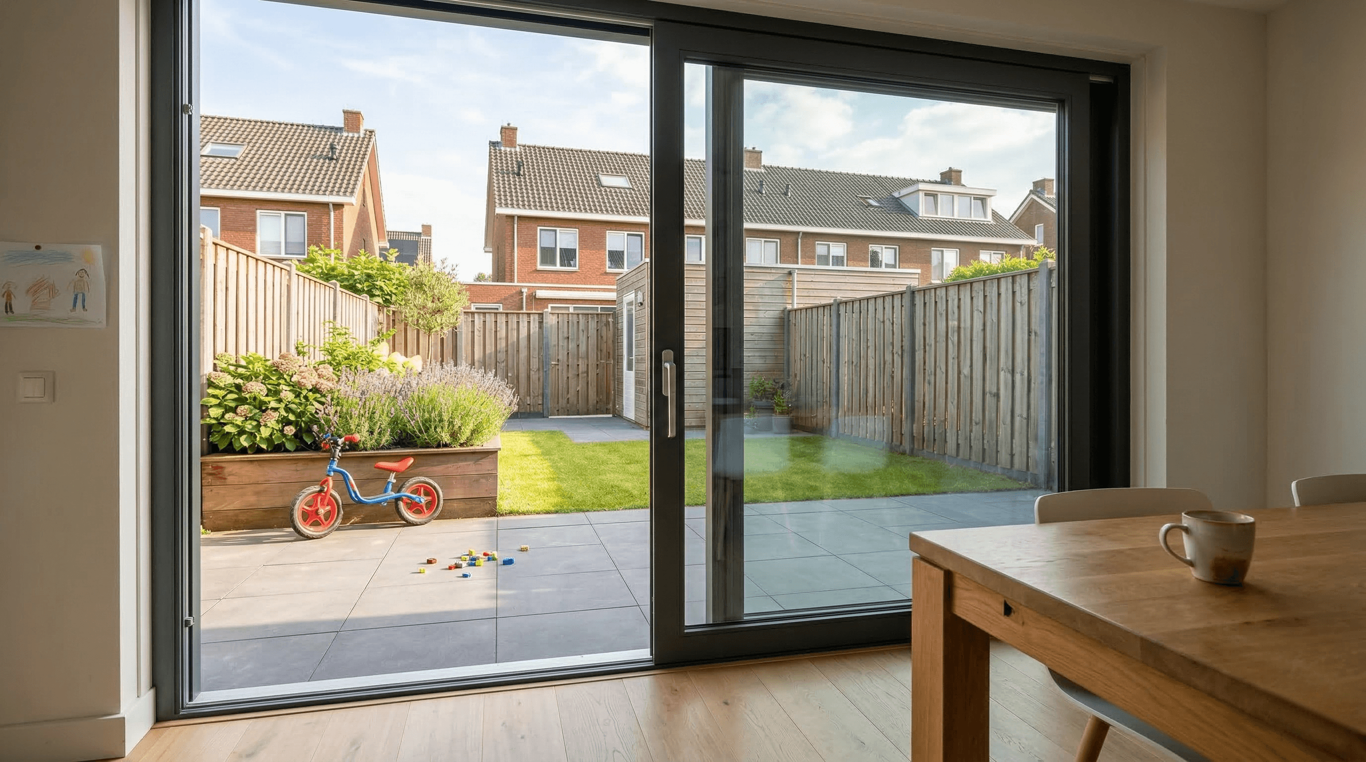 Aluminium Uitbouw of aanbouw — 2-delig